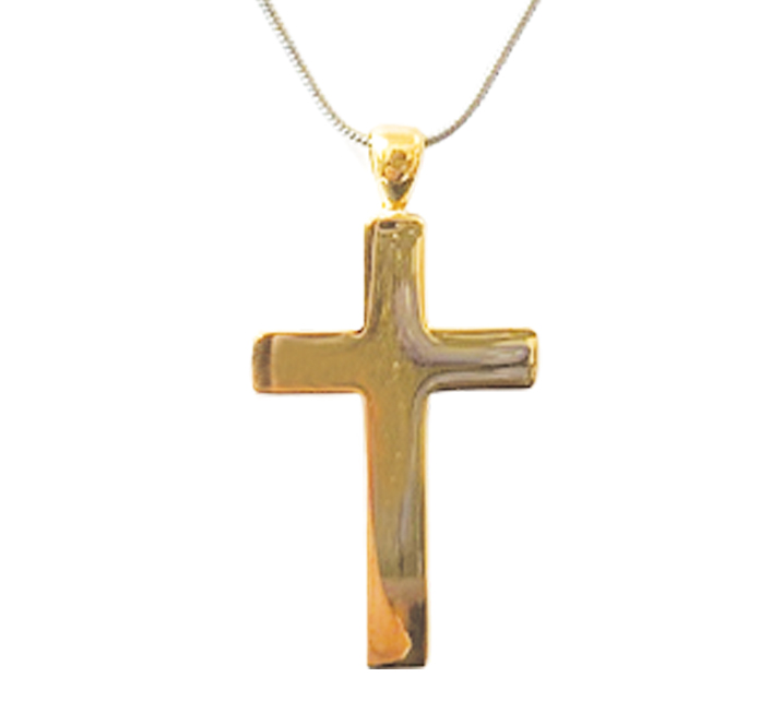CRSSG Golden Cross Stainless Steel Pendant – Paws To Heaven